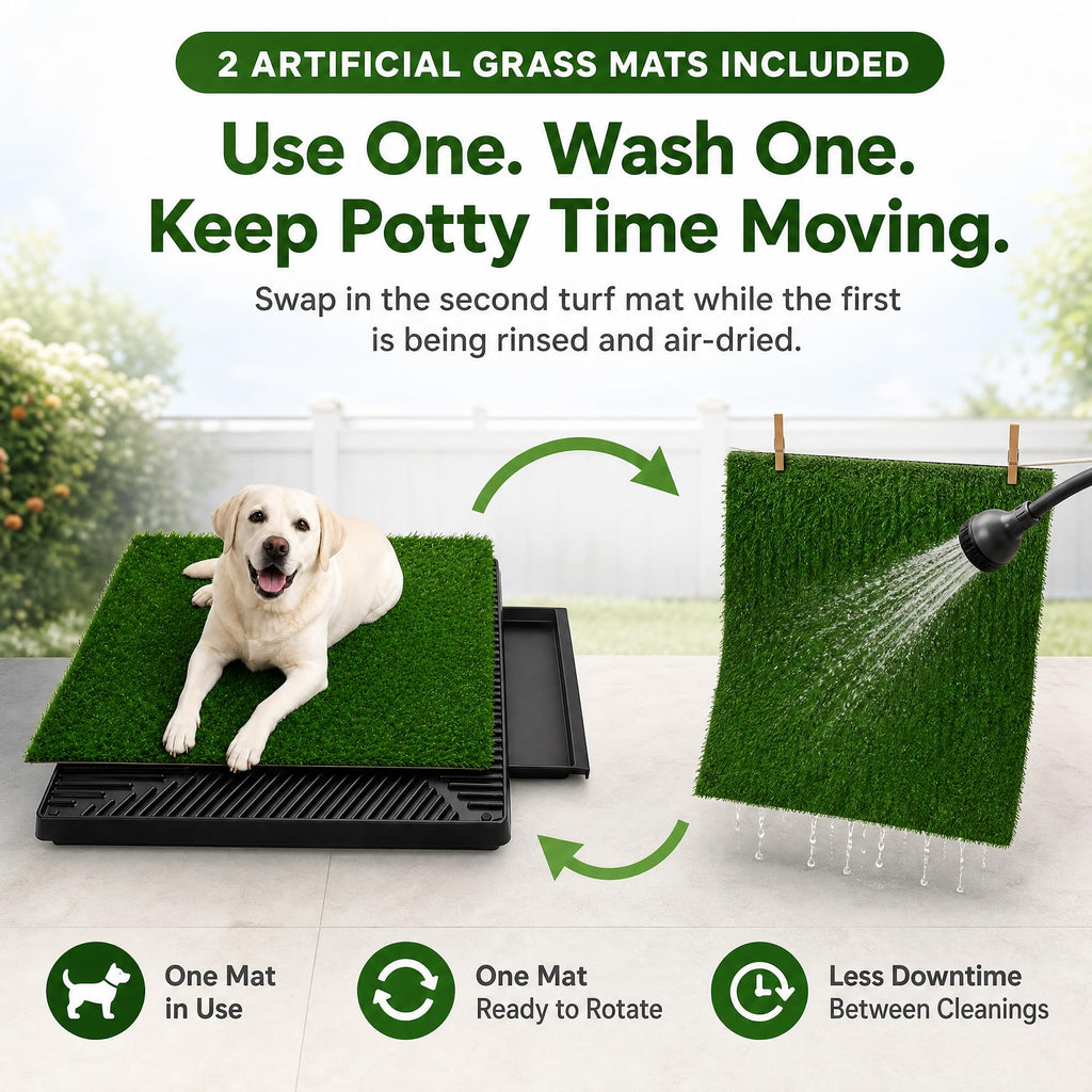 25 x 20 in Dog Grass Pad with Tray B653656