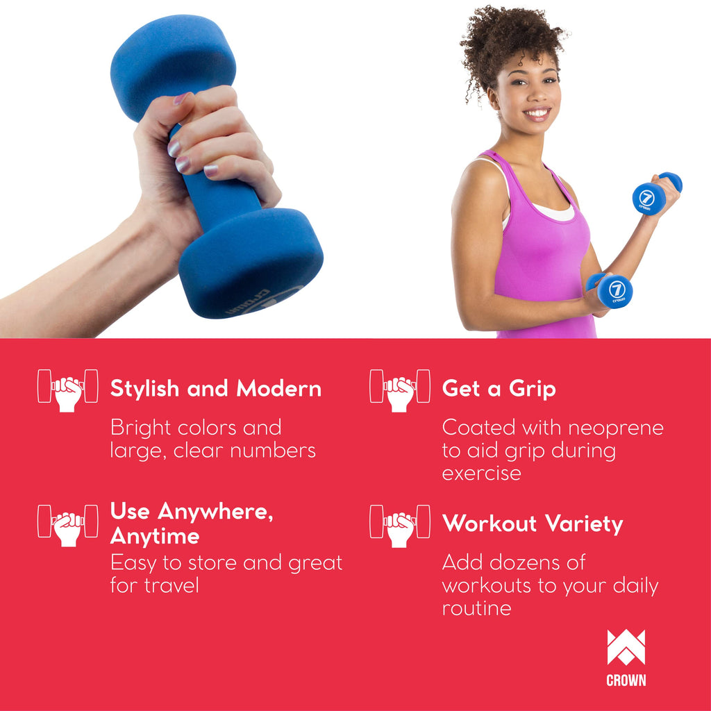 Neoprene Body Sculpting Hand Weights 10 LB C15918