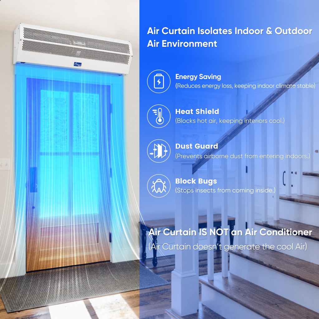 42" 2 Speeds 1350CFM Indoor Air Curtain Z32079