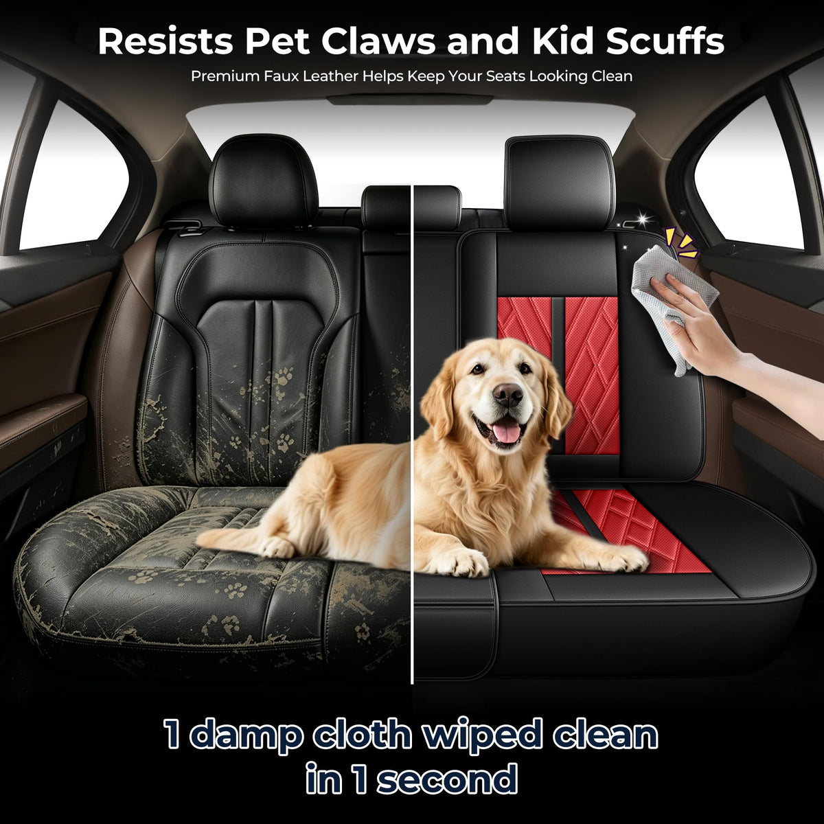 Leather Full Set 5 Seats Seat Covers R171916