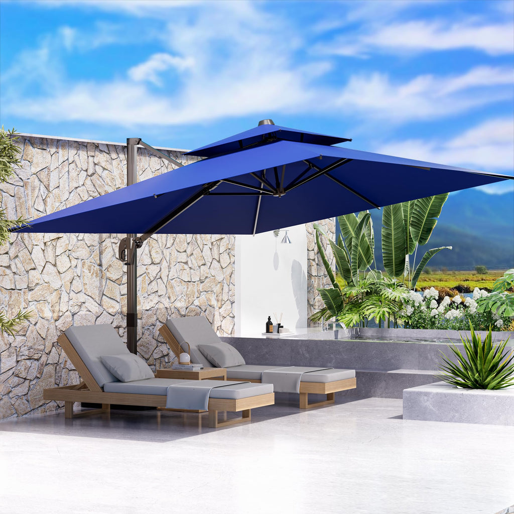 10' X 13' Rectangle Cantilever Patio Umbrella F8082