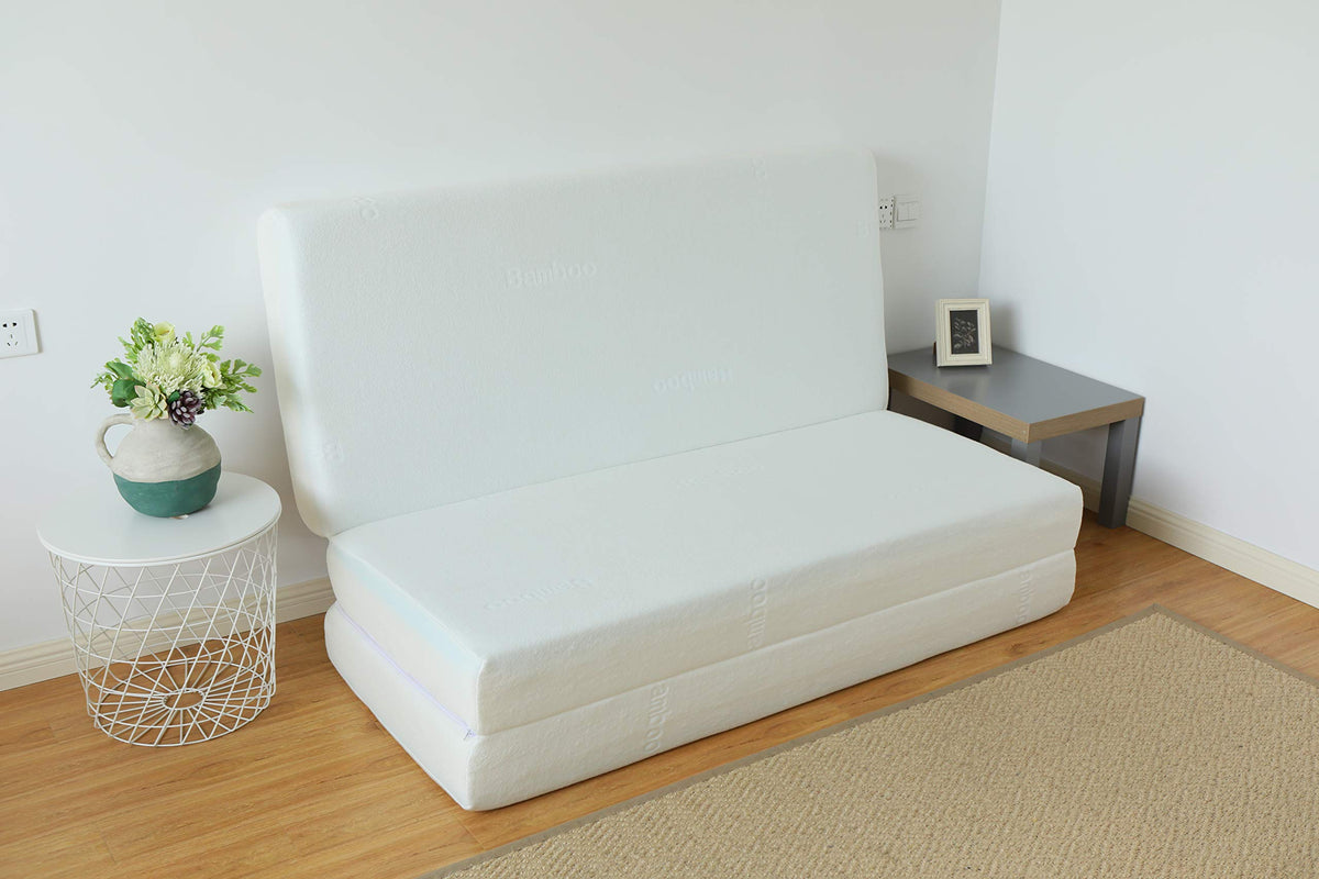 6-Inch Gel Infused Memory Foam Tri-fold Mattress with Bamboo Cover J3290
