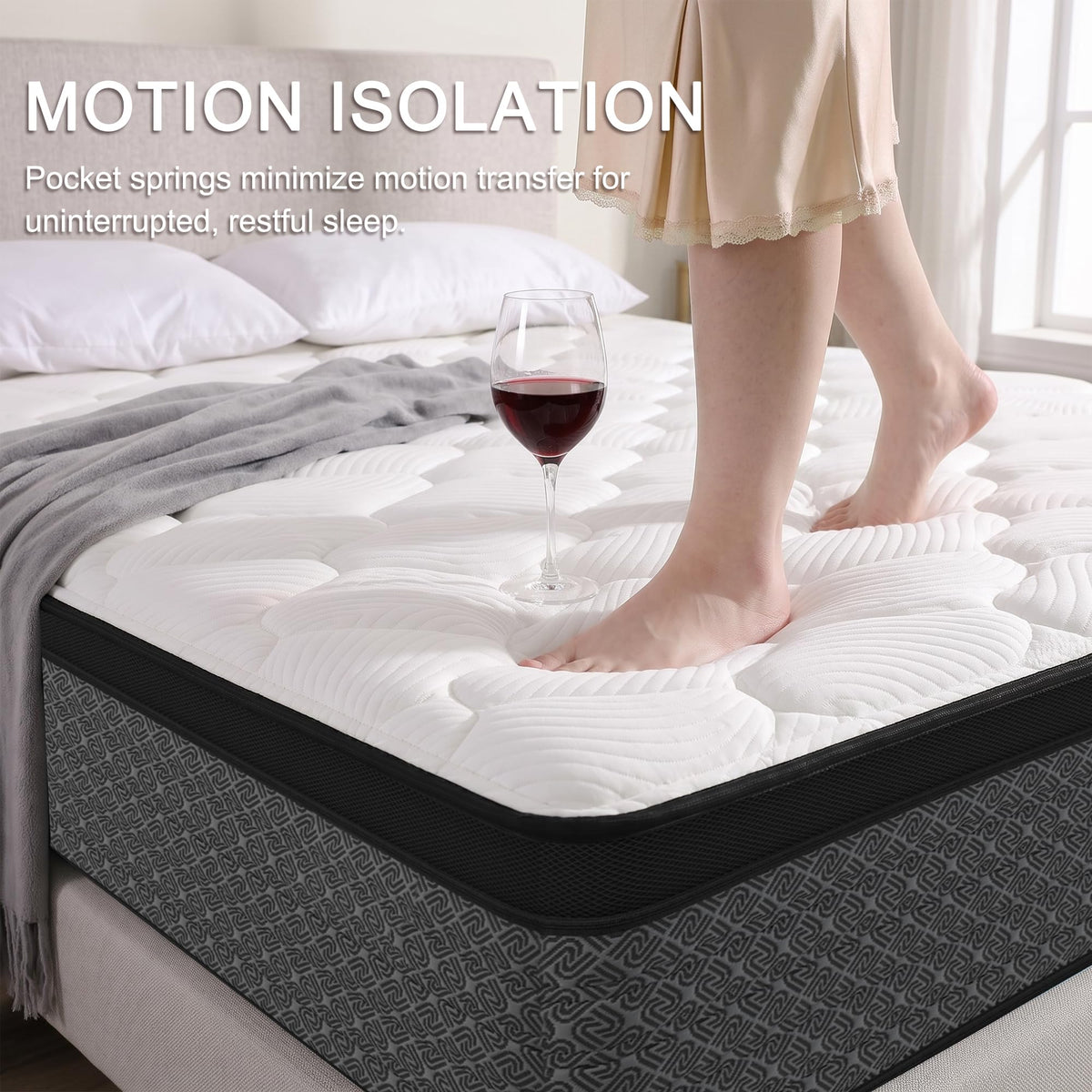 Full Size 12" Hybrid Memory Foam Mattress E454