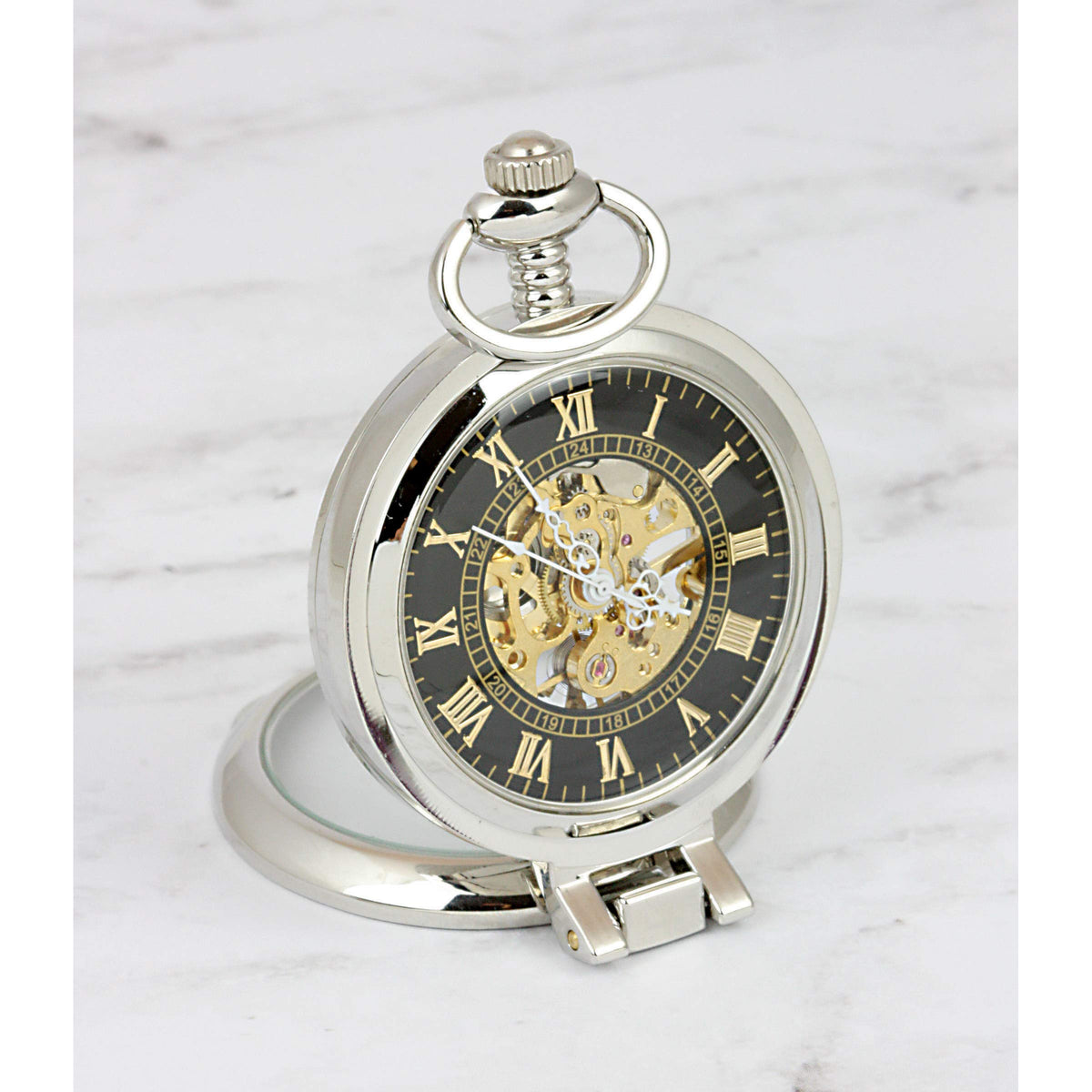 U.S. Coin Pocket Watch with Skeleton Movement V2715