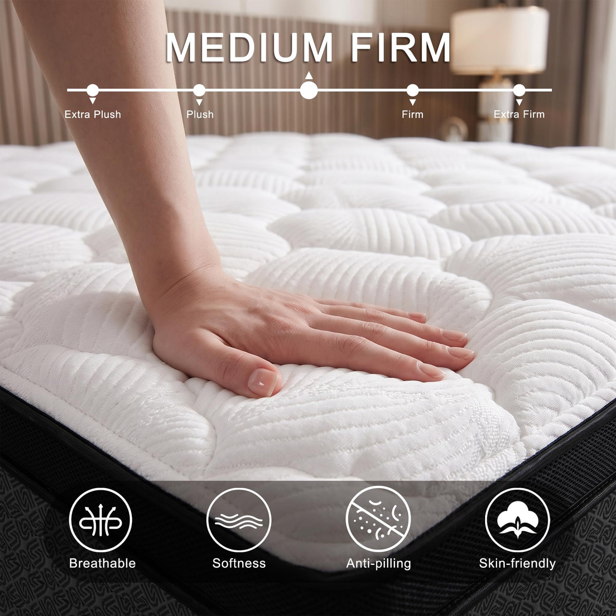 Full Size 12" Hybrid Memory Foam Mattress E454
