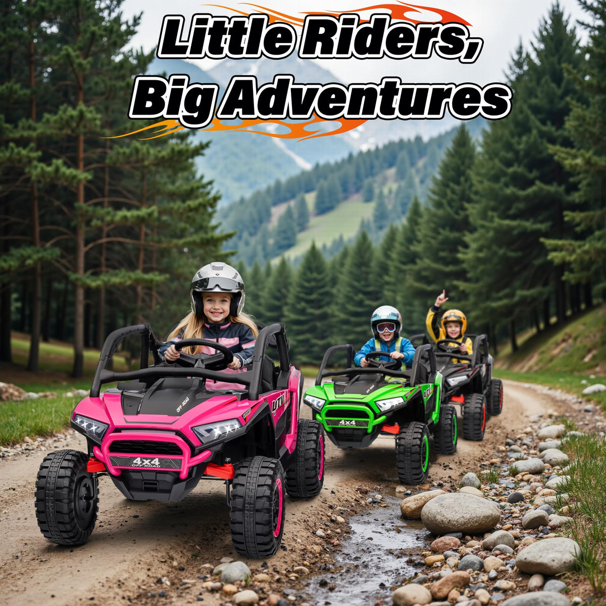 24V 2 Seater 4X4 Off-Road UTV Ride on Car V99744