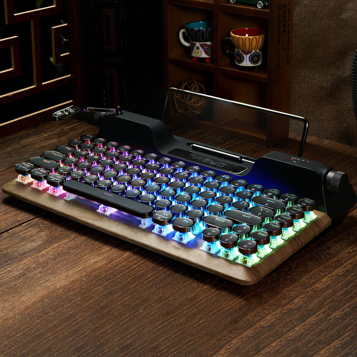 Retro Mechanical Gaming Keyboard with RGB Backlight G34394