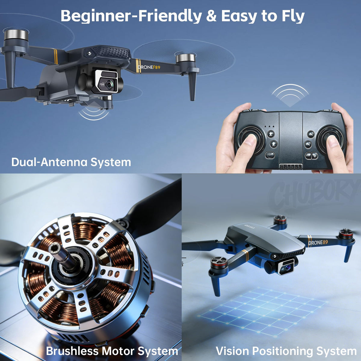 4K Camera Drone with 3 Batteries N6741
