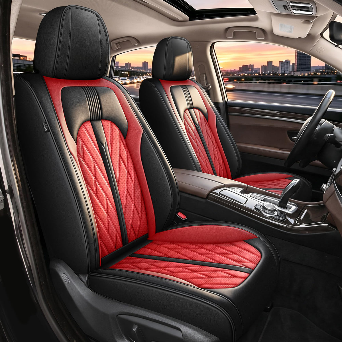 Leather Full Set 5 Seats Seat Covers R171916