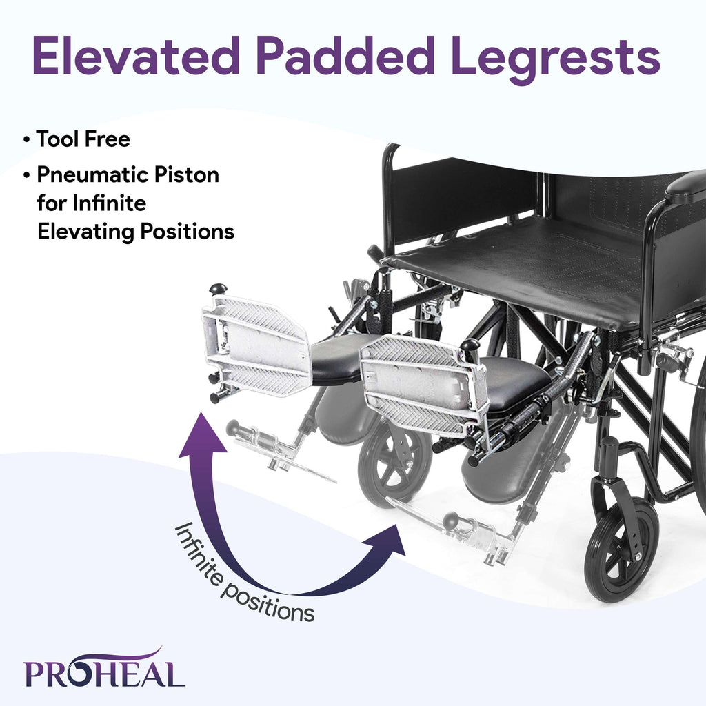 24" Heavy Duty Bariatric Wheelchair H7929