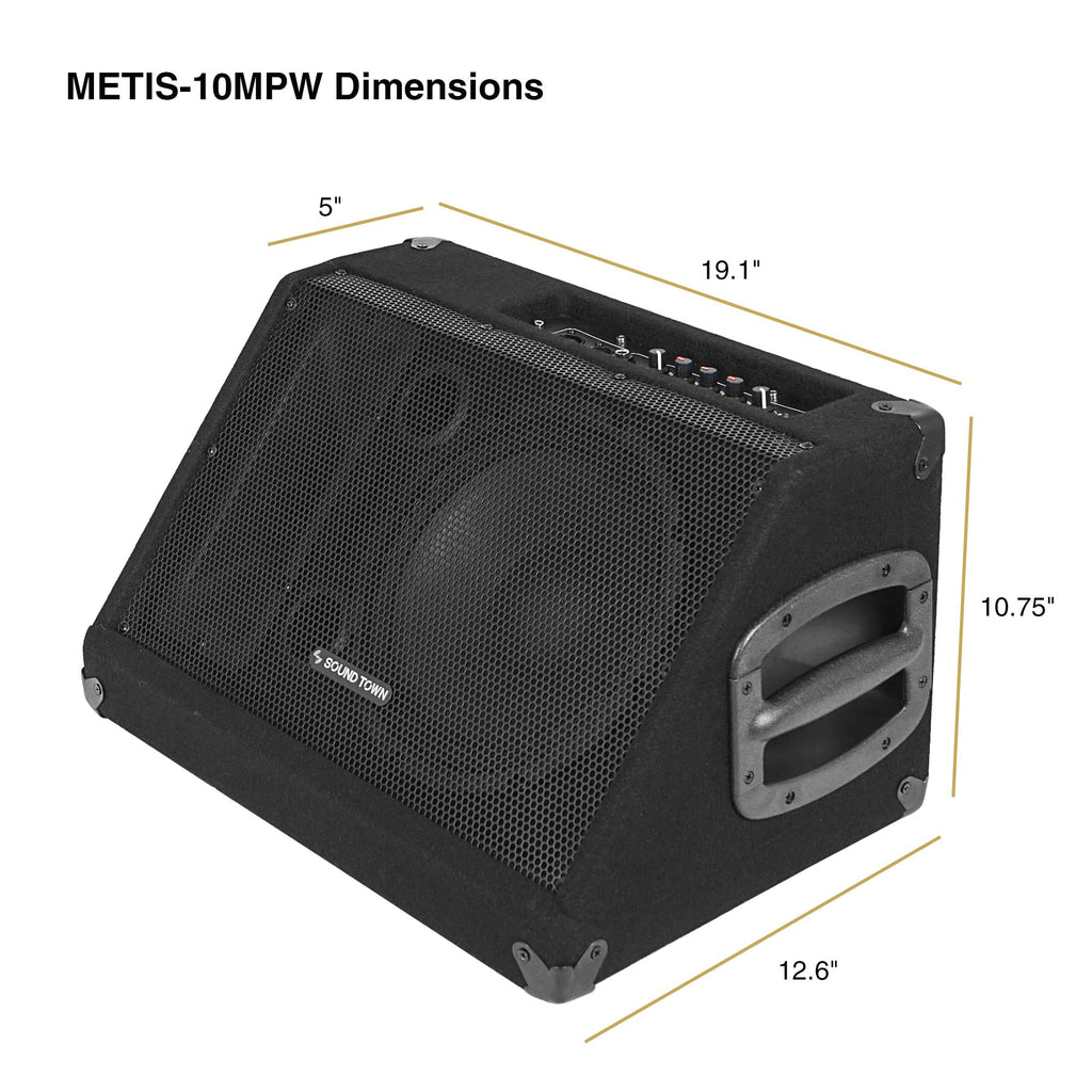 2-Pack Powered PA Speakers 10” 300W P15549