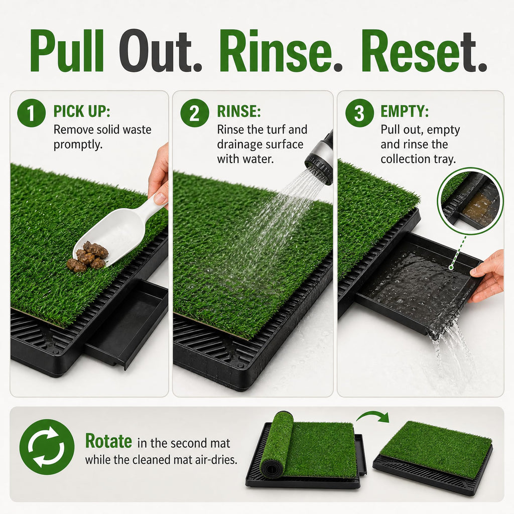 25 x 20 in Dog Grass Pad with Tray B653656