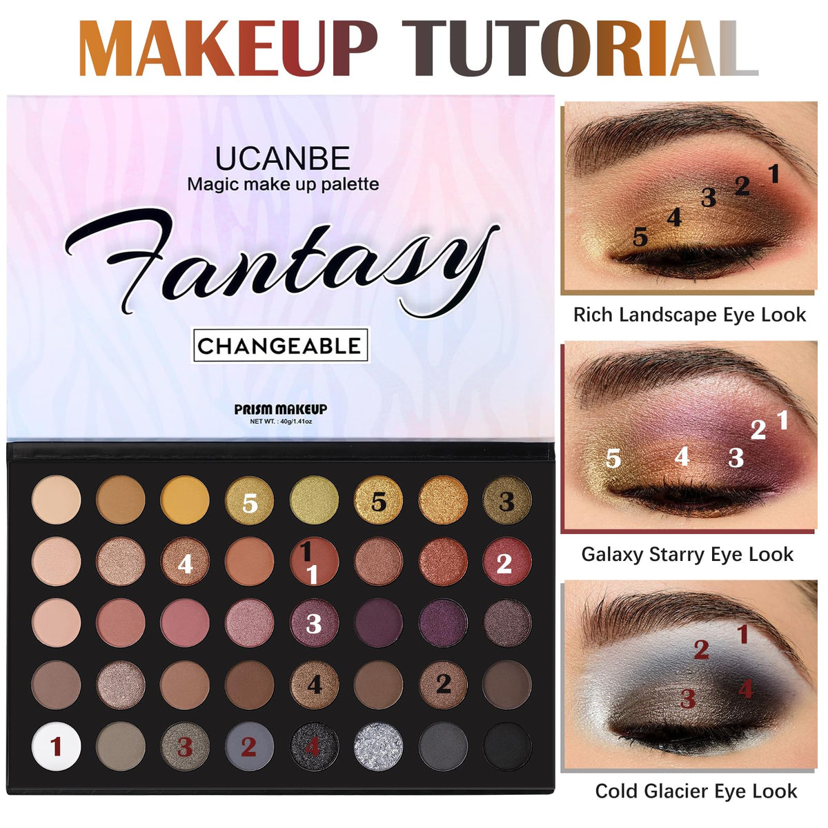 Neutral Smokey Eyeshadow Makeup Palette U6933