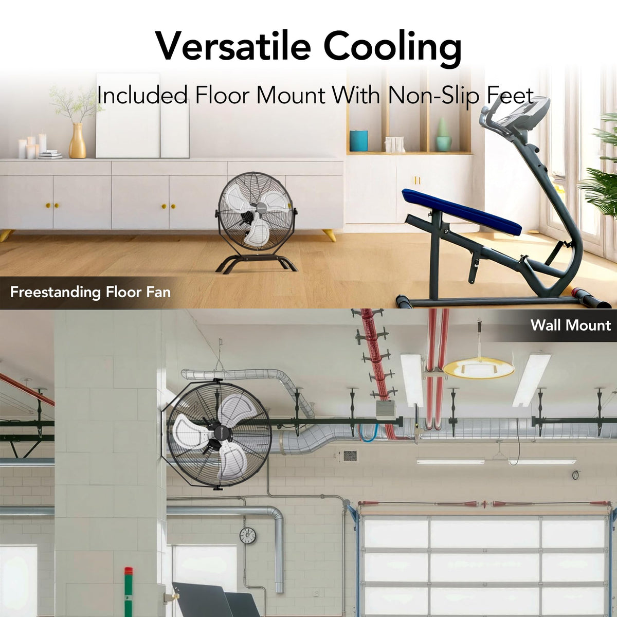 20" High-Velocity Industrial Floor & Wall Fan V30301