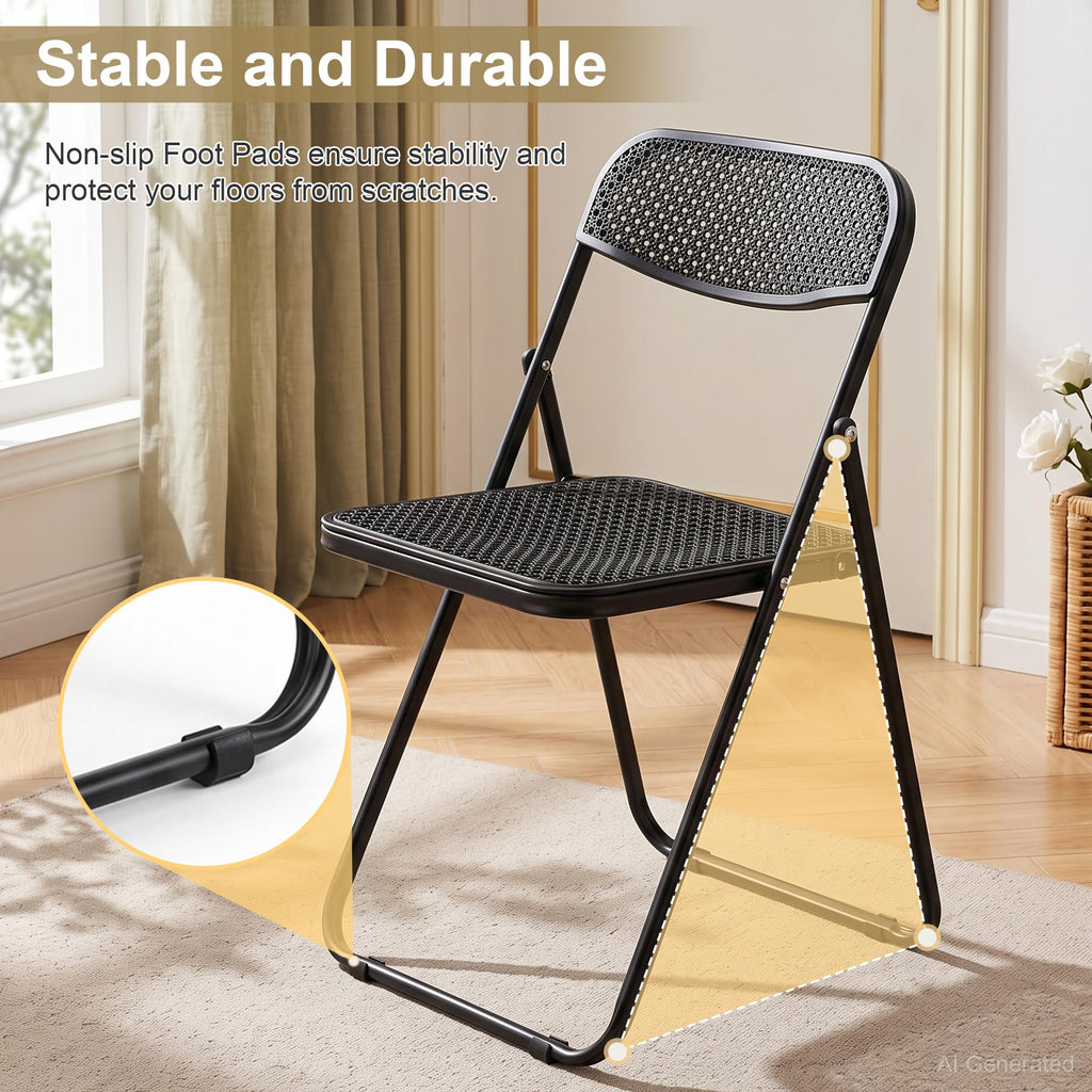 Black Plastic Folding Chairs 10 Pack F3121
