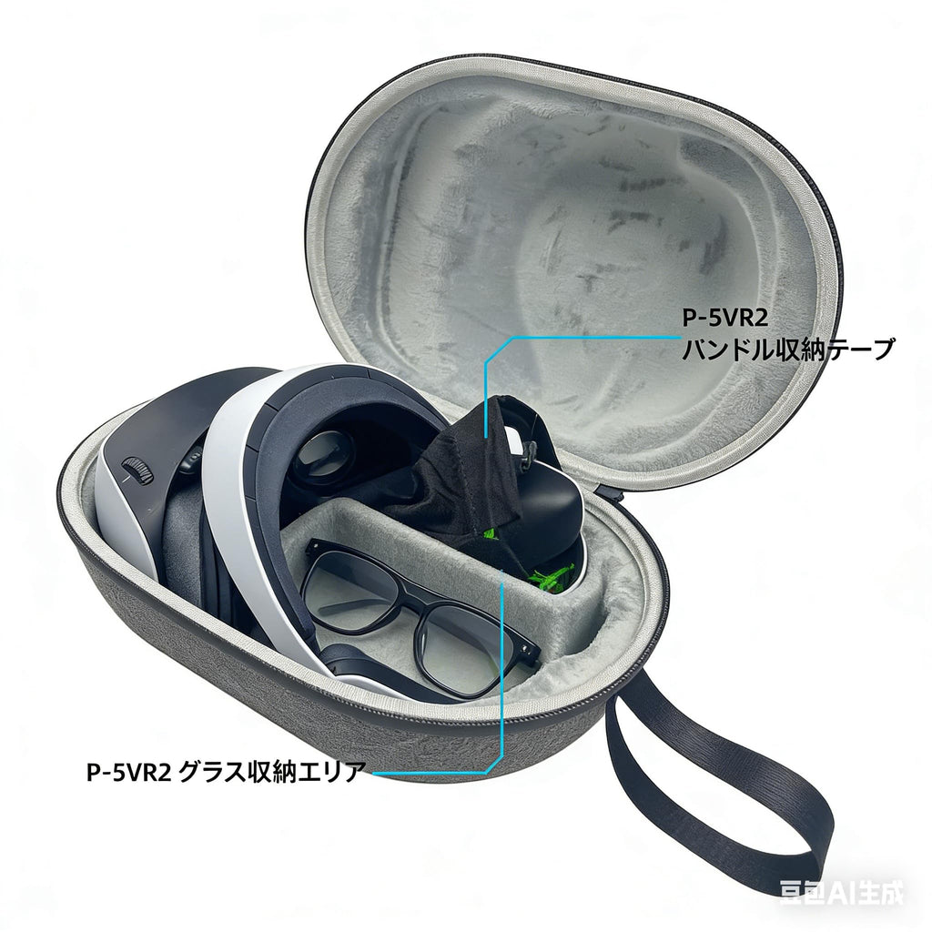 Hard Carrying Case for PlayStation VR2 Gaming Headset and Touch Controllers Y537636