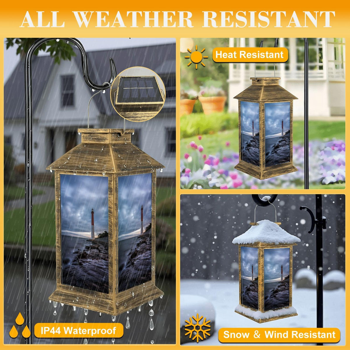 Waterproof LED Solar Lantern N377485