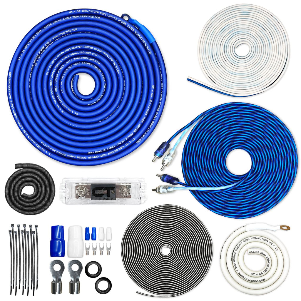 4 Gauge OFC Amp Wiring Install Kit K2862