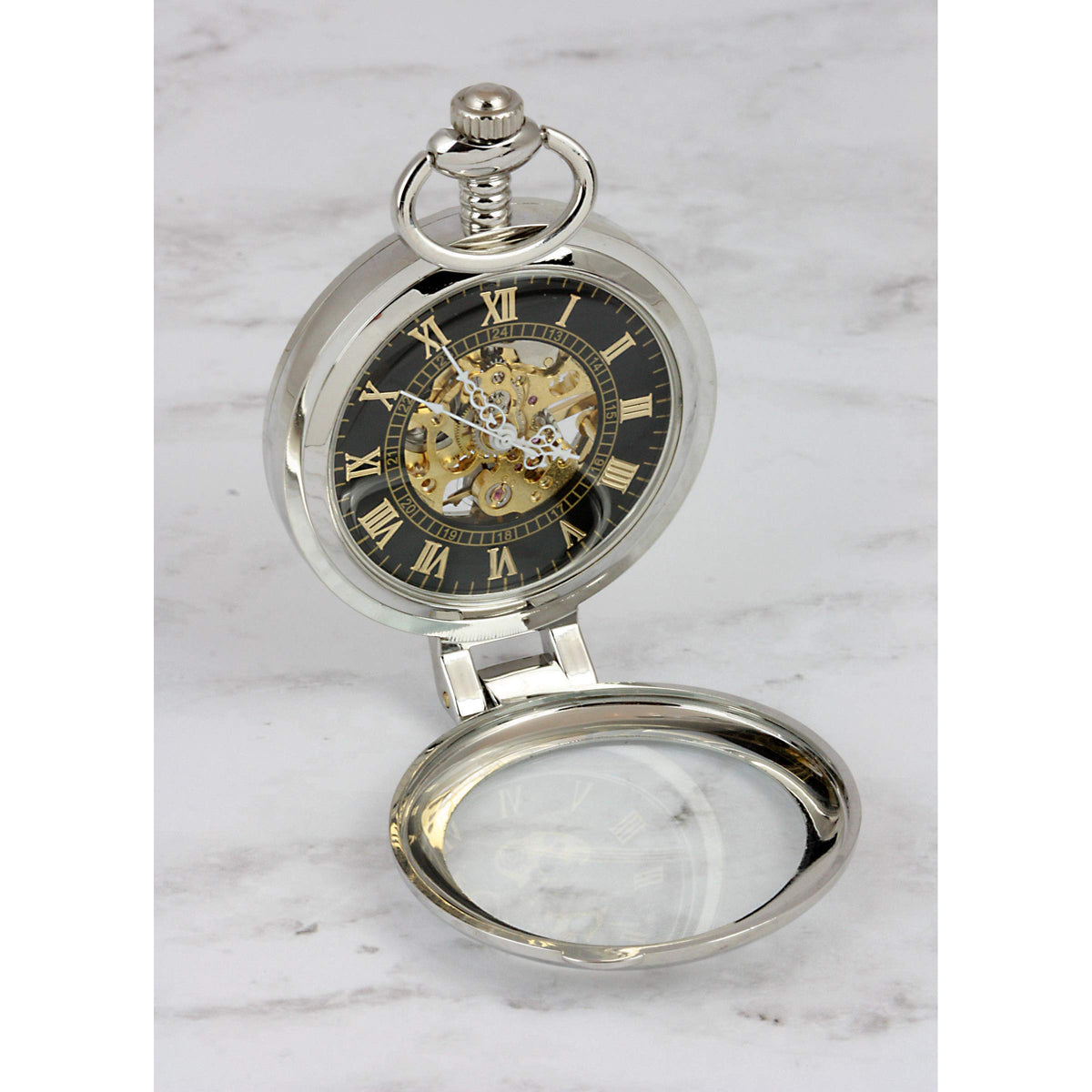 U.S. Coin Pocket Watch with Skeleton Movement V2715