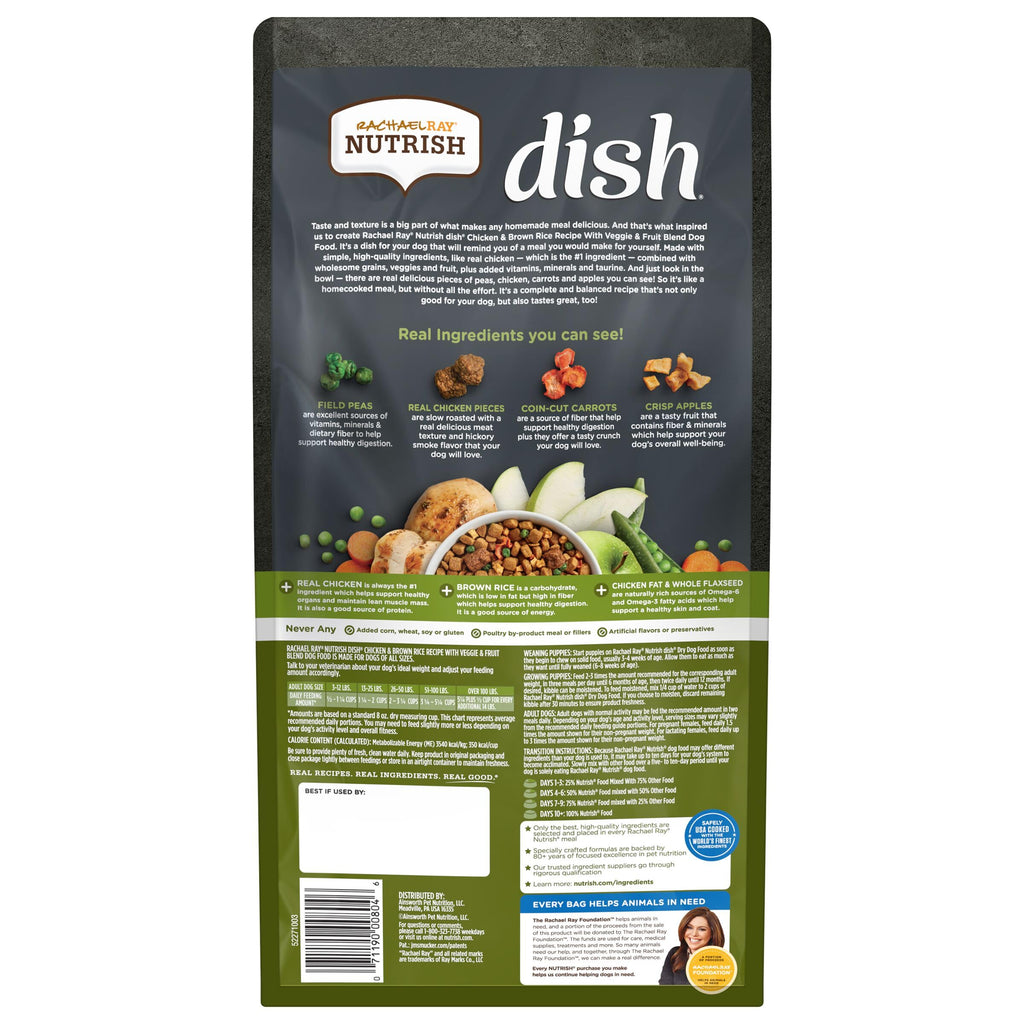 Natural Dry Dog Food Chicken & Brown Rice 3.75 Pound Bag Pack of 2 L64143