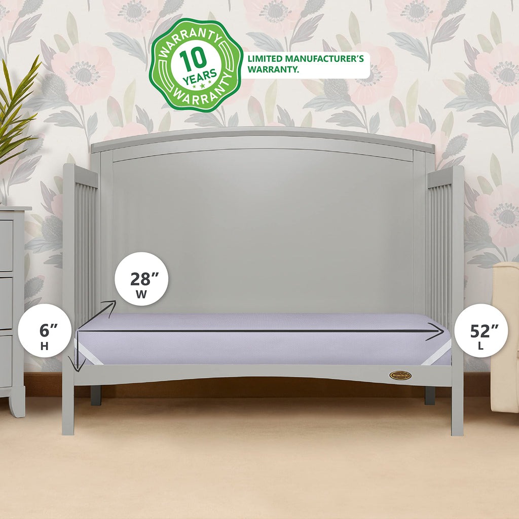 Periwinkle Crib and Toddler Mattress with 3D Mesh Cover K314690
