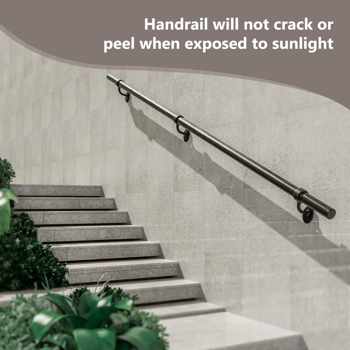 6 Feet Round Aluminum Stair Railing J9540