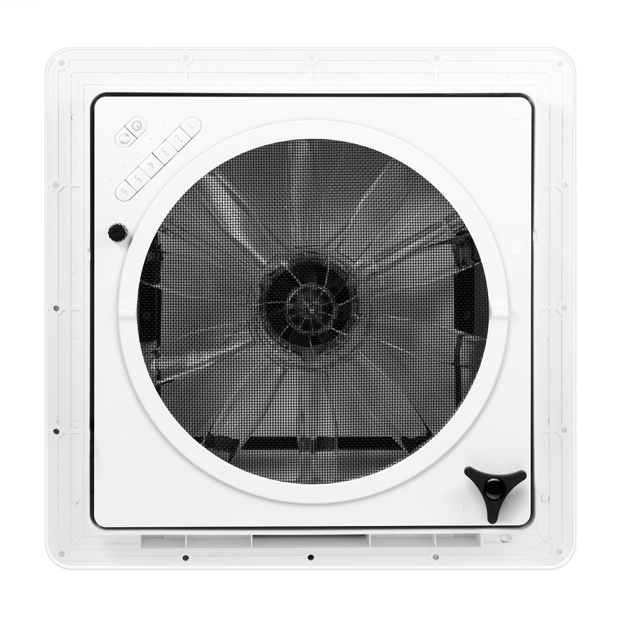 RV Roof Vent Fan 6-Speed-Reversible White Z677