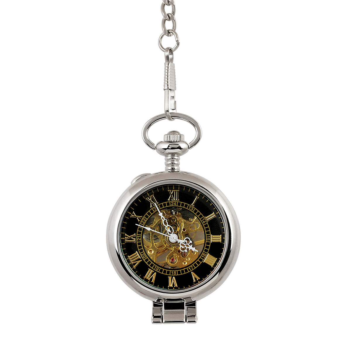U.S. Coin Pocket Watch with Skeleton Movement V2715
