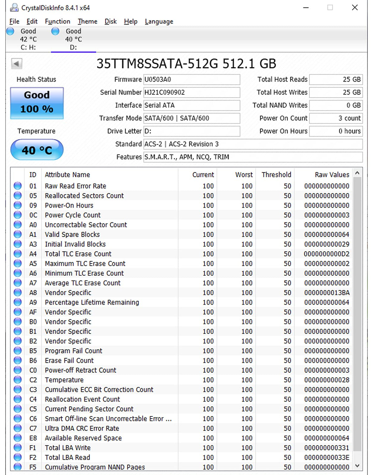 512GB M.2 2280 SATA III Internal Solid State Drive E154