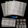 Aquarium Cover Kit 6 Customizable Plastic Grid Lid with Clips T6412