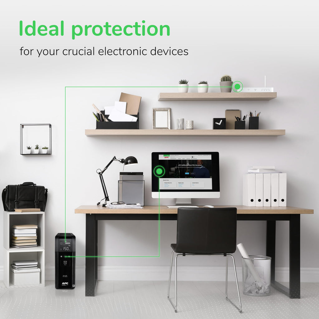 Pure Sine Wave UPS Battery Backup & Surge Protector H57370