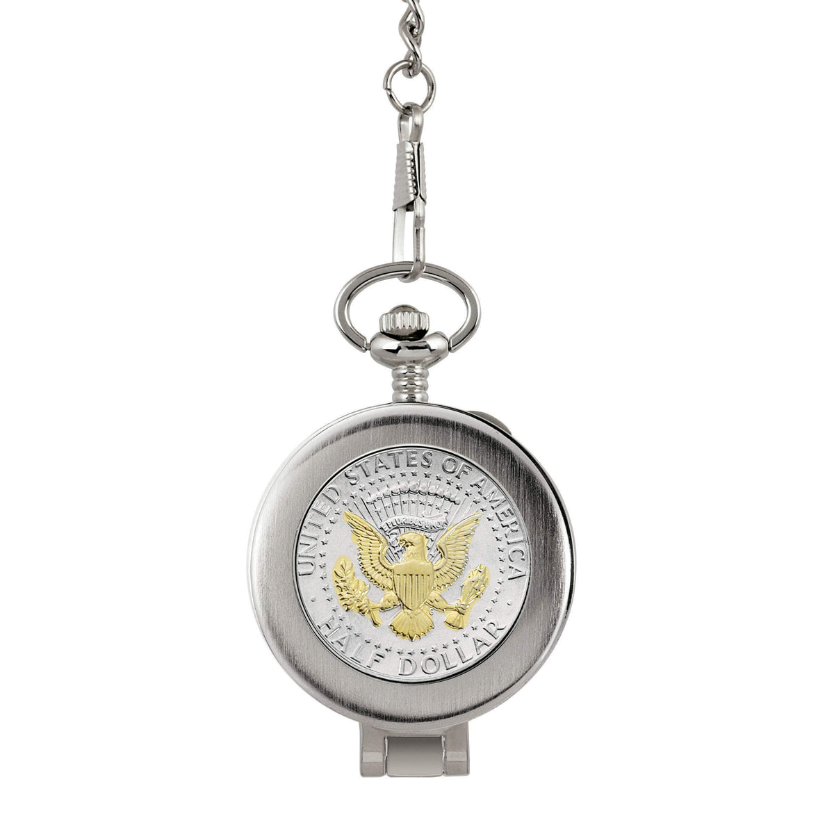 U.S. Coin Pocket Watch with Skeleton Movement V2715