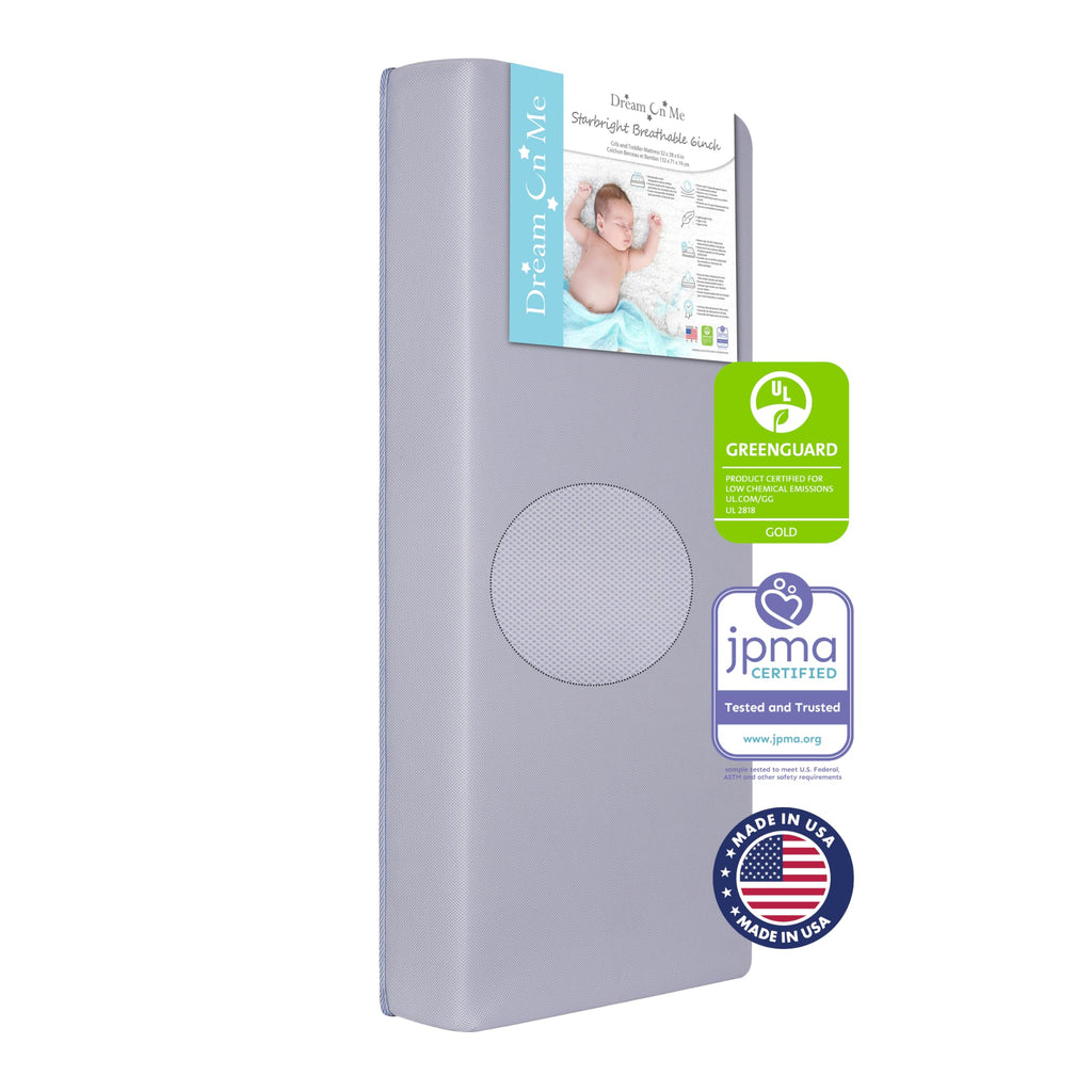 Periwinkle Crib and Toddler Mattress with 3D Mesh Cover K314690