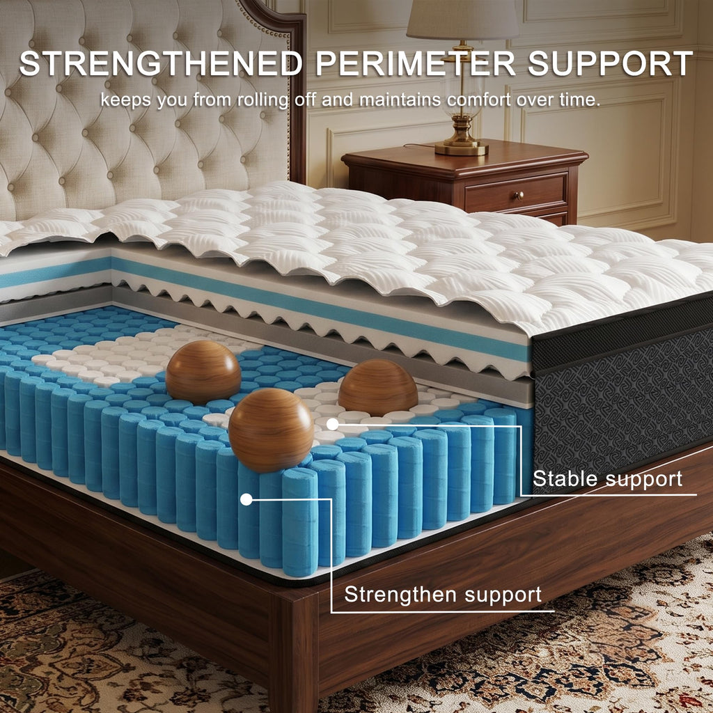 Full Size 12" Hybrid Memory Foam Mattress E454