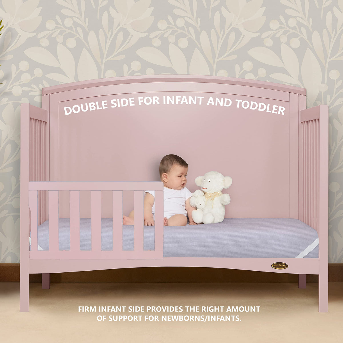 Periwinkle Crib and Toddler Mattress with 3D Mesh Cover K314690