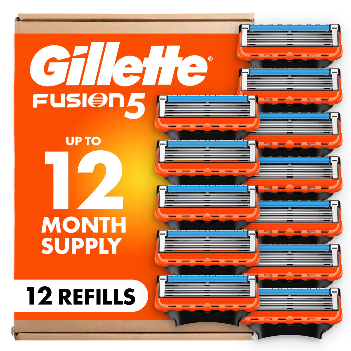 Mens Razor Blade Refills, 12 Count L288291