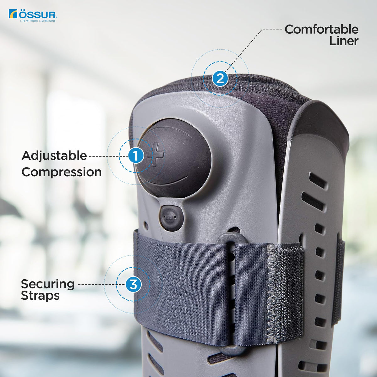 Adjustable Air Walker Boot with Air Pump D2305