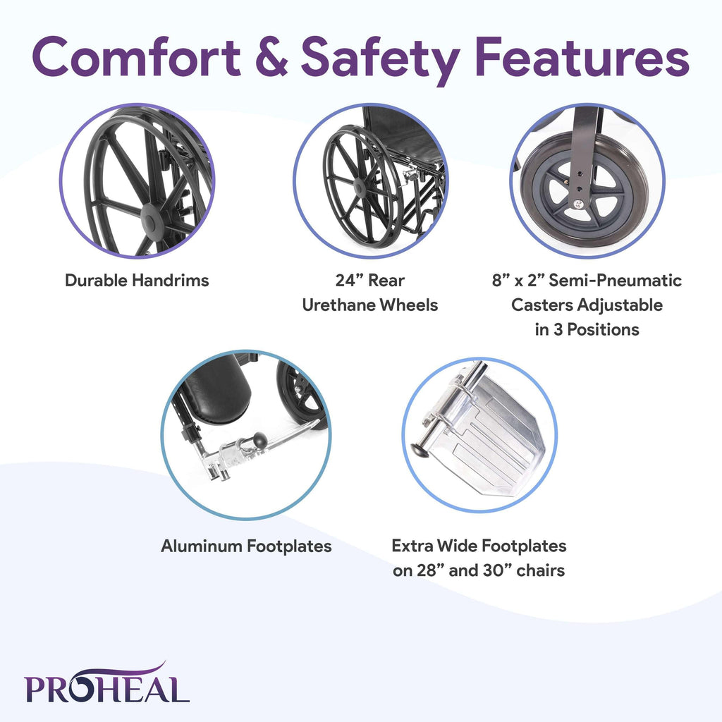 24" Heavy Duty Bariatric Wheelchair H7929