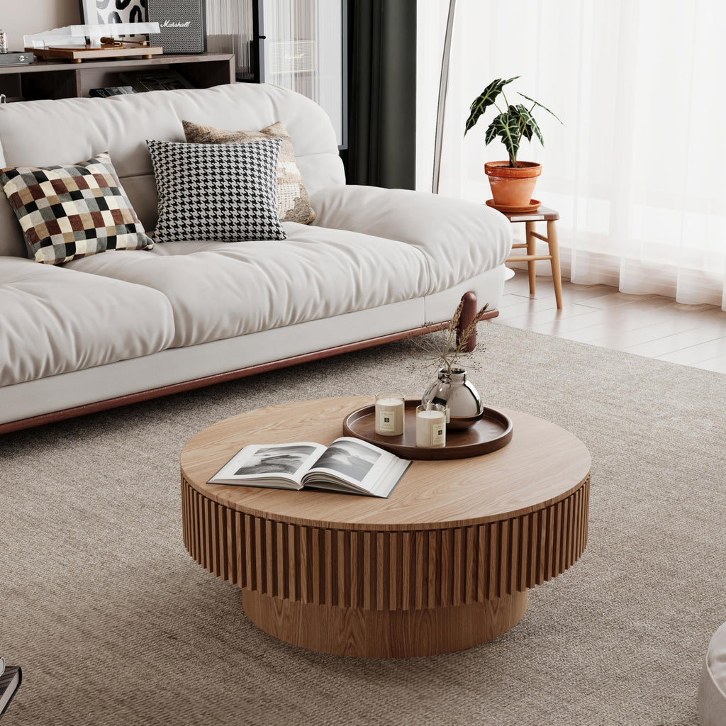 31.5'' Round Coffee Table with Storage E963808