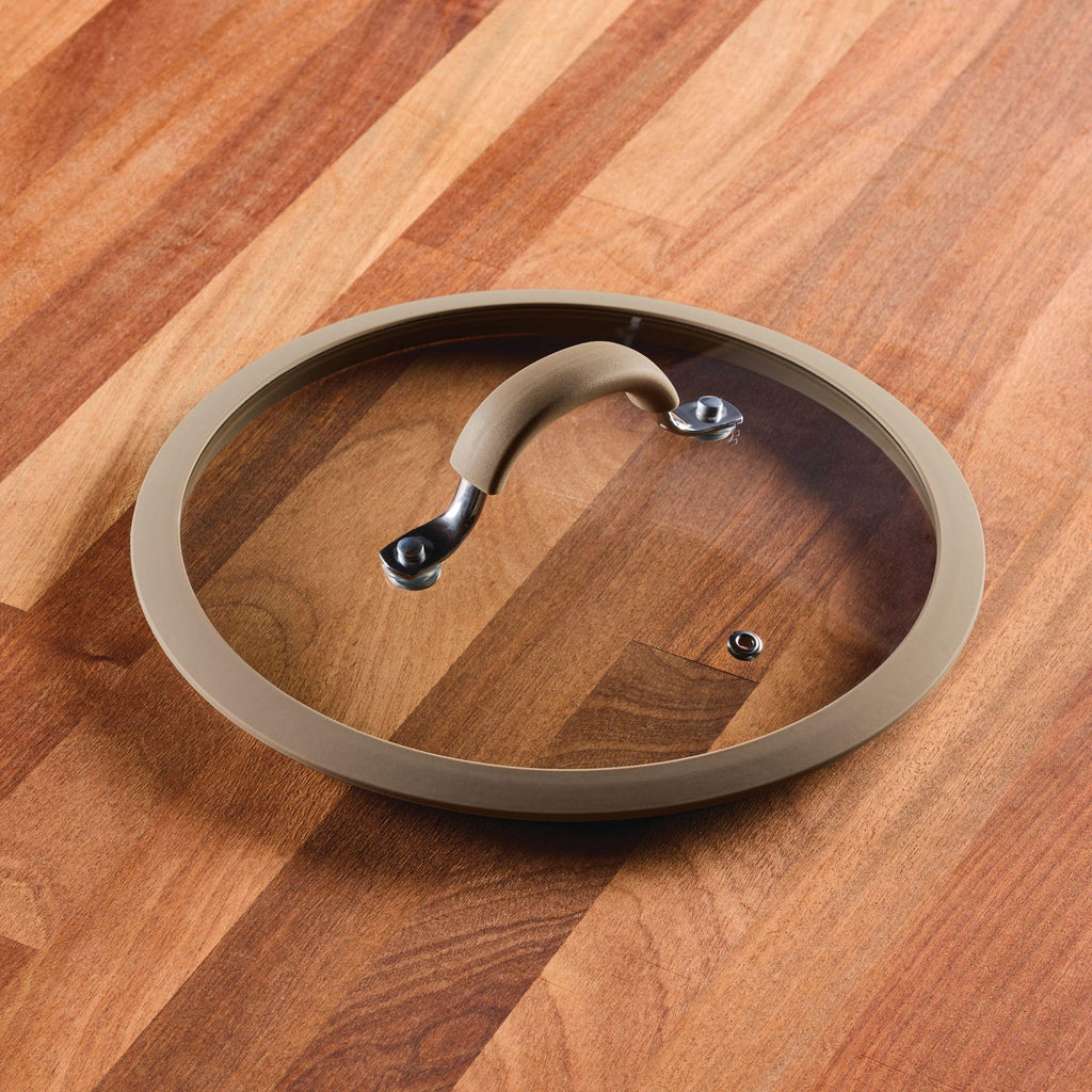 10-Inch Silicone-Rimmed Glass Lid D980