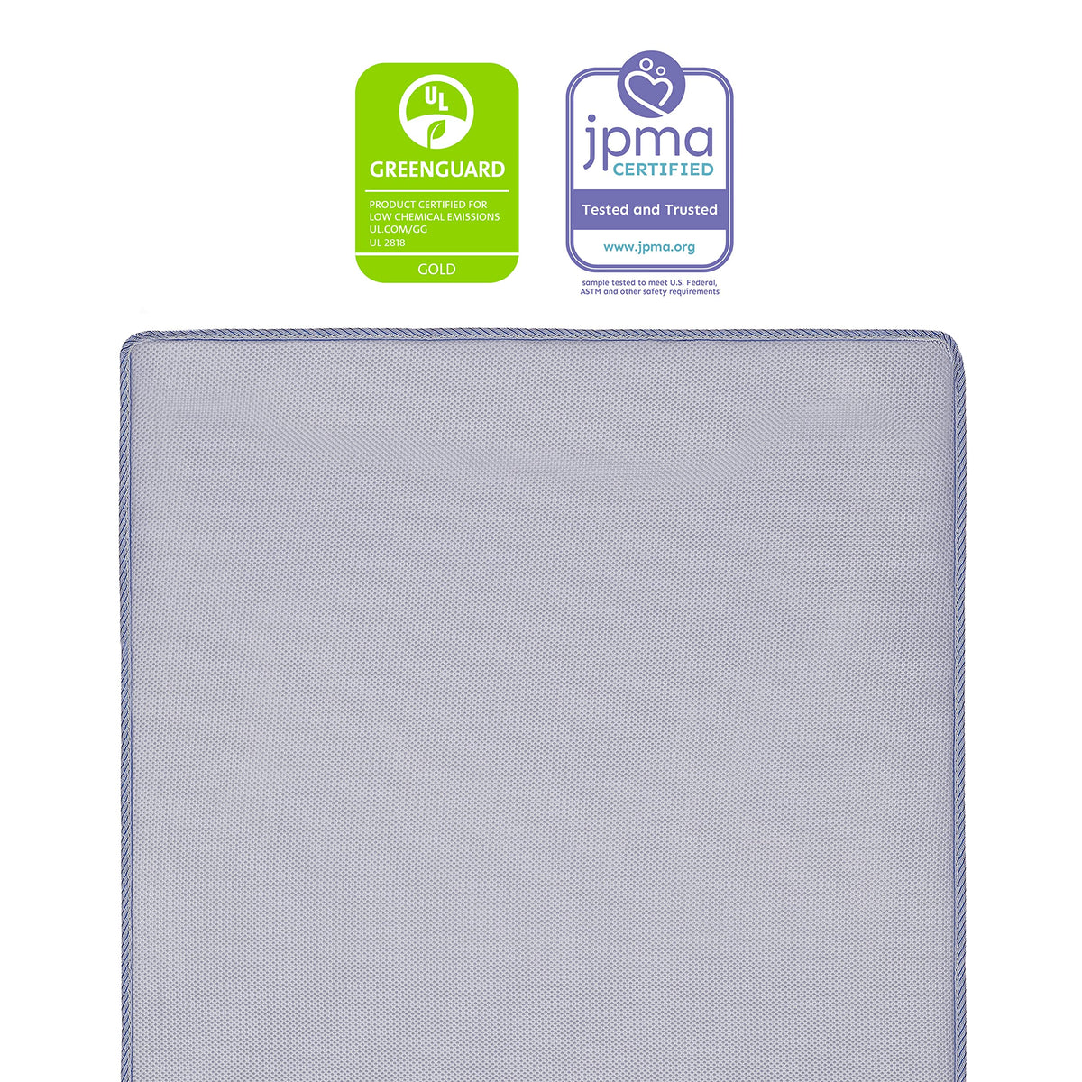 Periwinkle Crib and Toddler Mattress with 3D Mesh Cover K314690