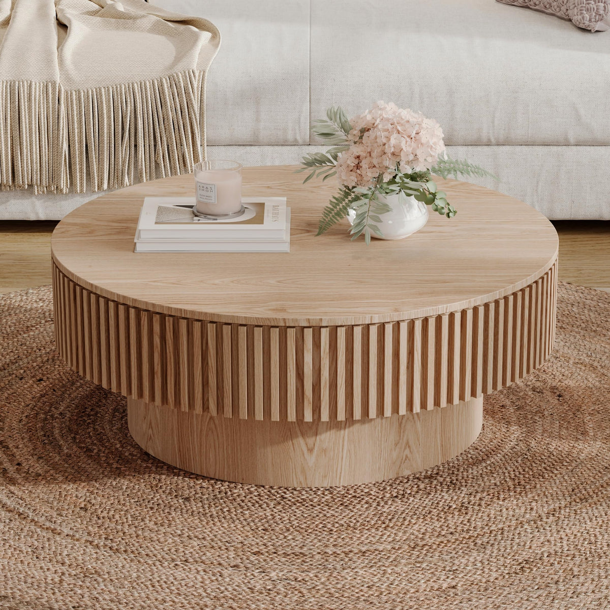31.5'' Round Coffee Table with Storage E963808