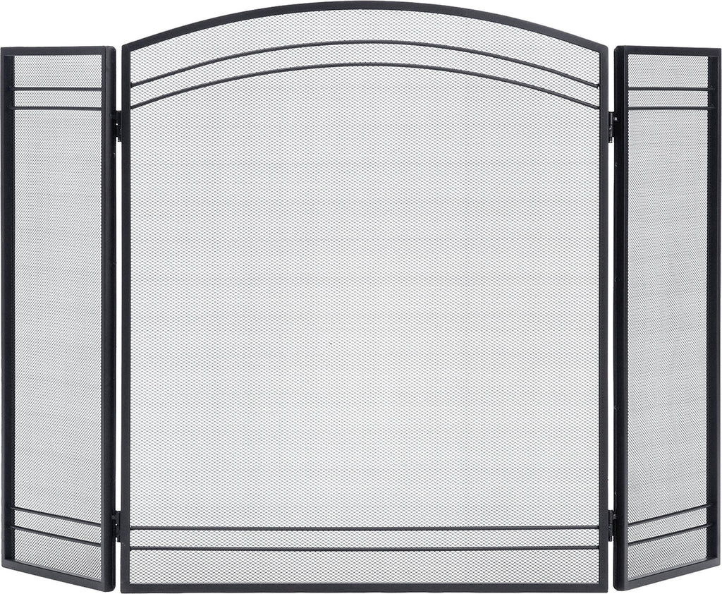 Black Fireplace Screen D645921