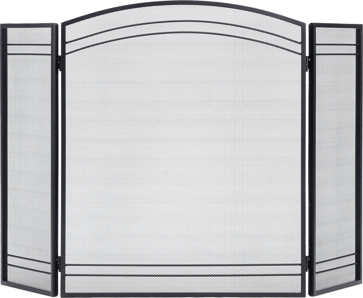 Black Fireplace Screen D645921