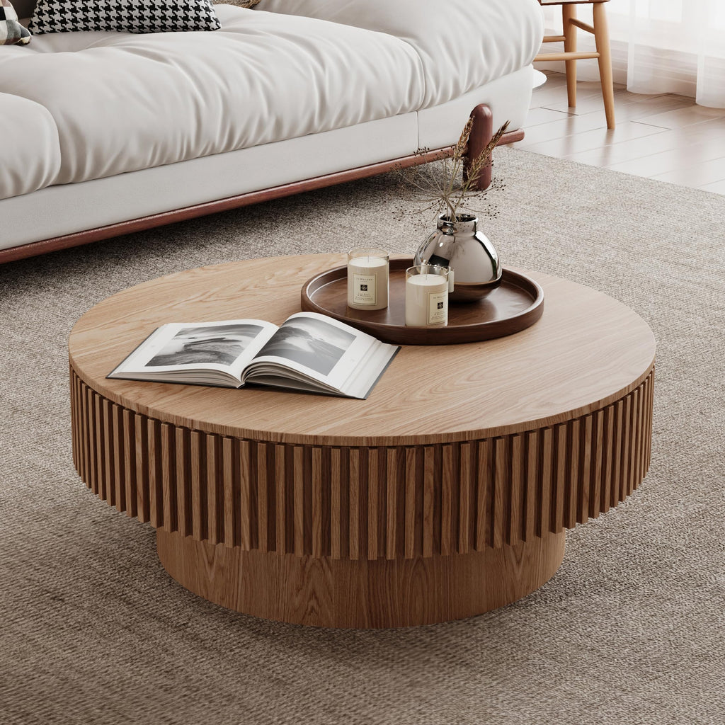 31.5'' Round Coffee Table with Storage E963808